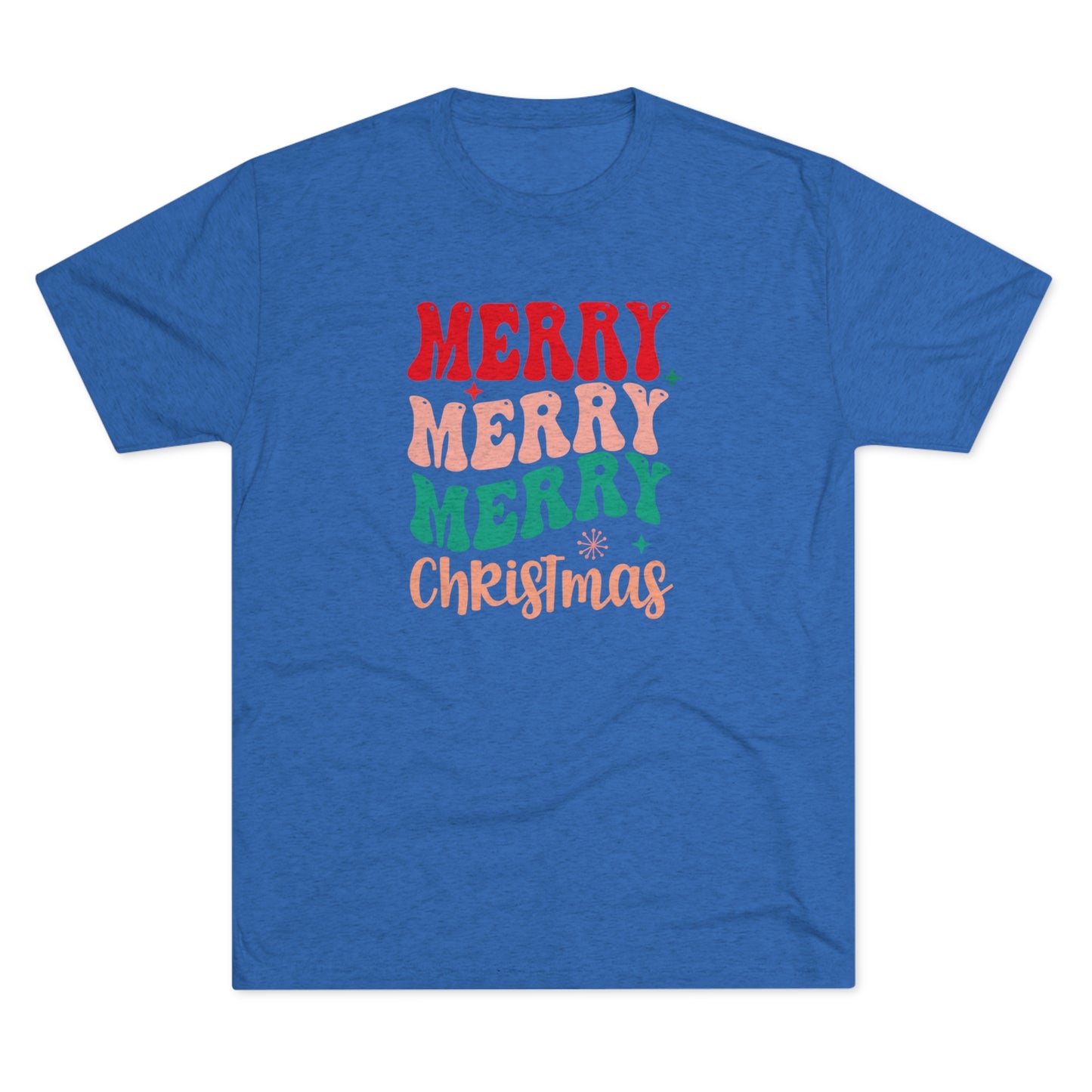 Merry Christmas II, Unisex Tri-Blend Crew Tee