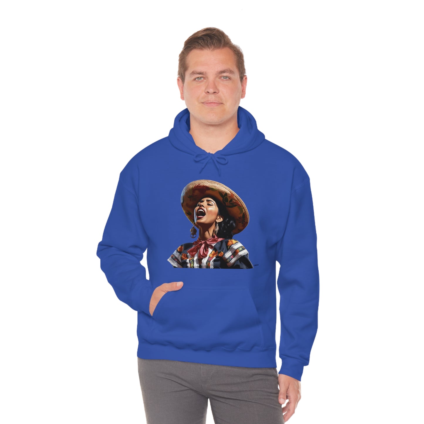 Mariachi Woman, Unisex Heavy Blend Hooded Sweatshirt