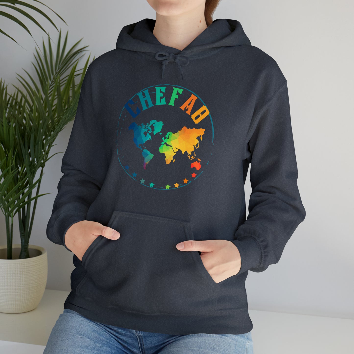 Chefao World I, Unisex Heavy Blend Hooded Sweatshirt