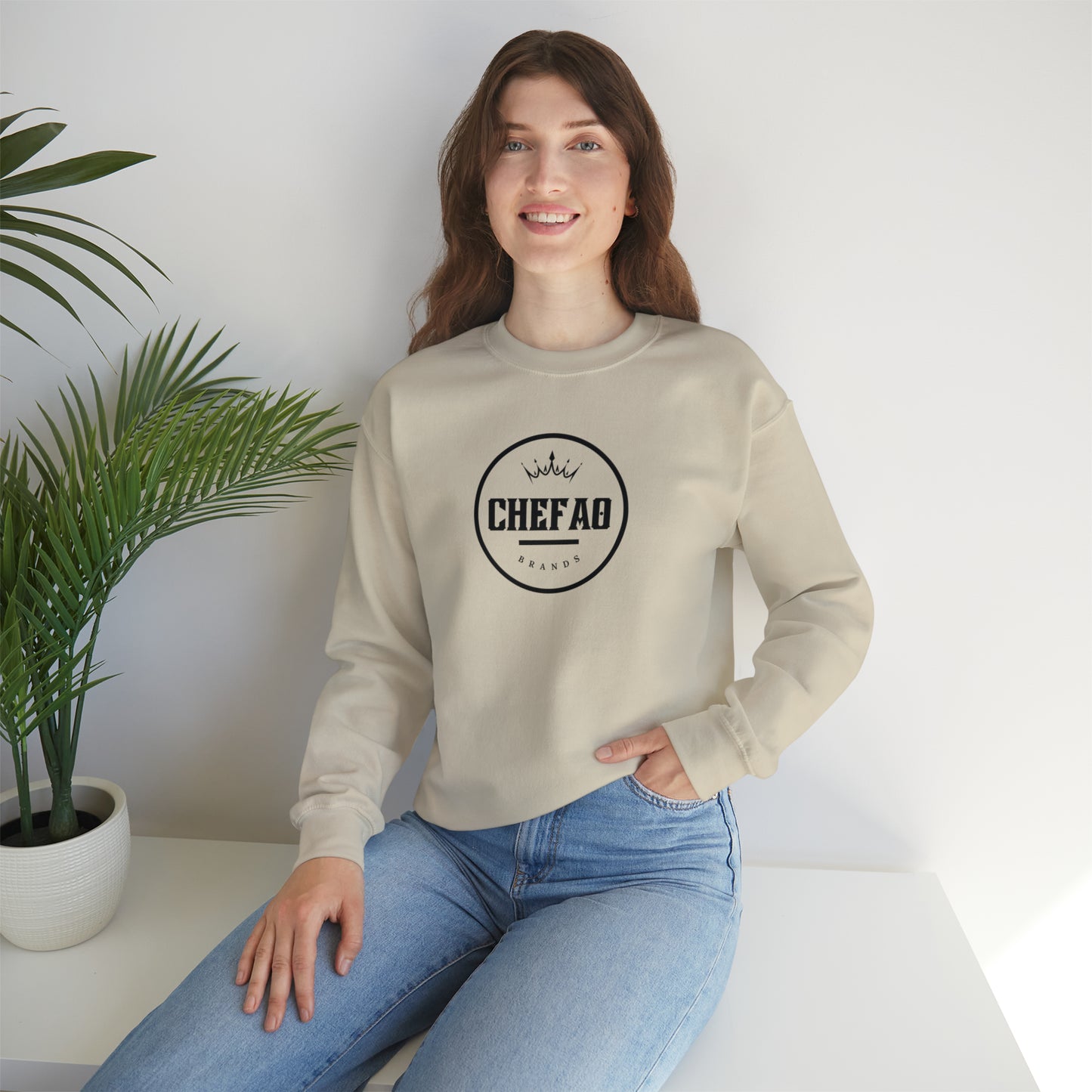 Chefao Brands III, Unisex Heavy Blend Crewneck Sweatshirt