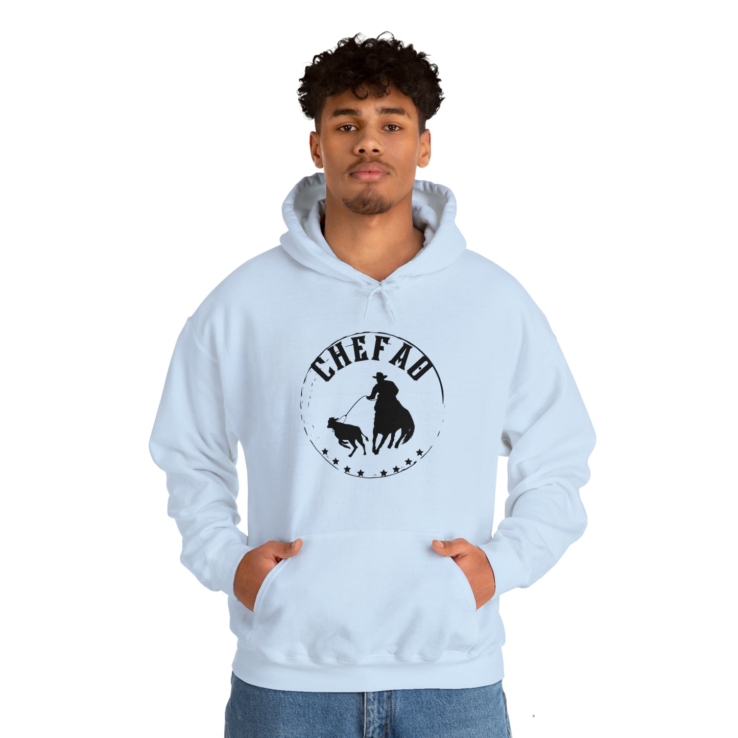 Chefao Calf Roping I, Unisex Heavy Blend Hooded Sweatshirt