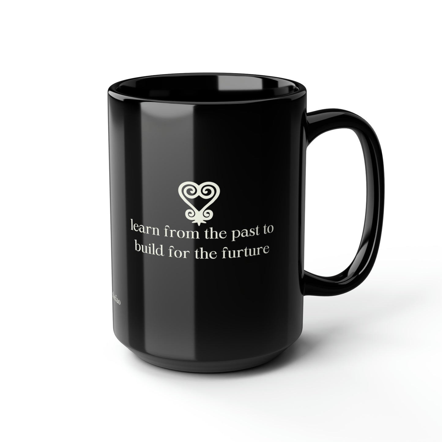 Chefao Sankofa I, Black Mug, 15oz