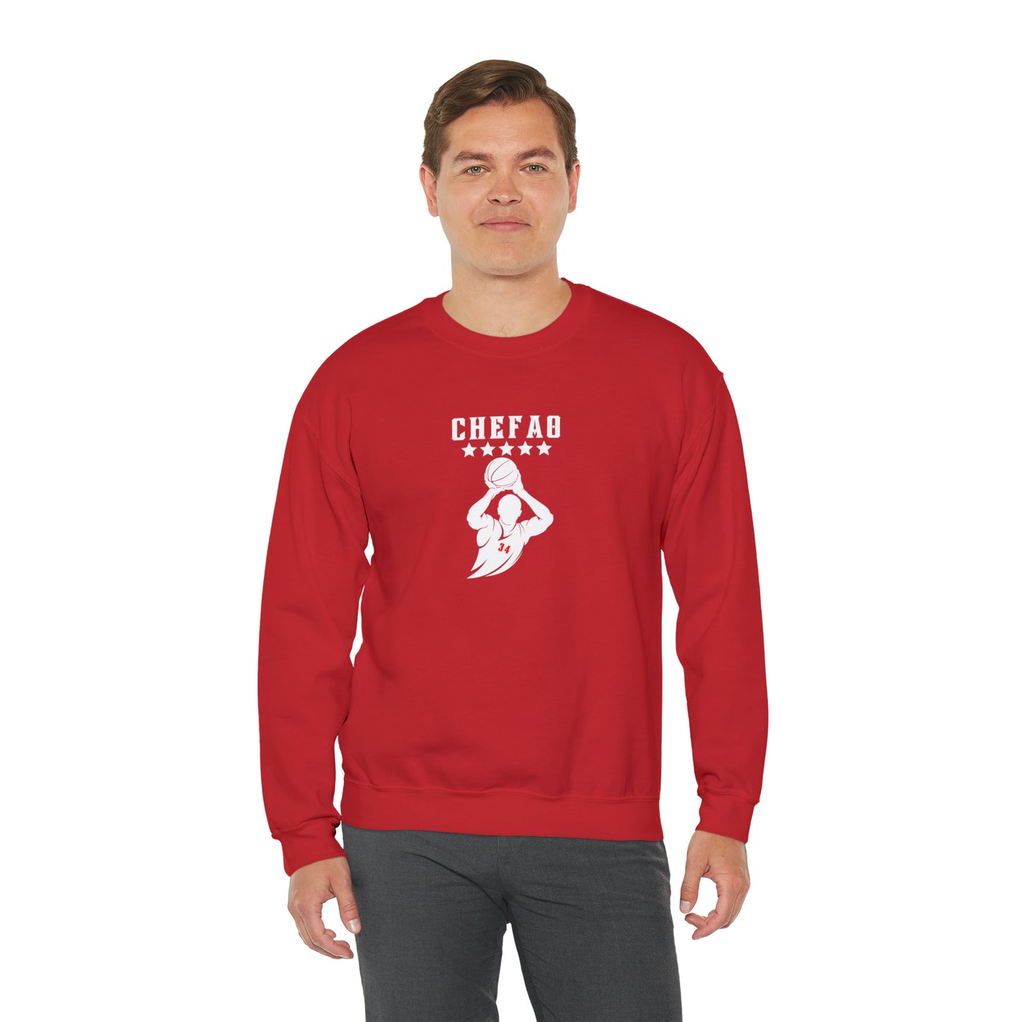 Chefao Basketball Dylan I, Unisex Heavy Blend Crewneck Sweatshirt