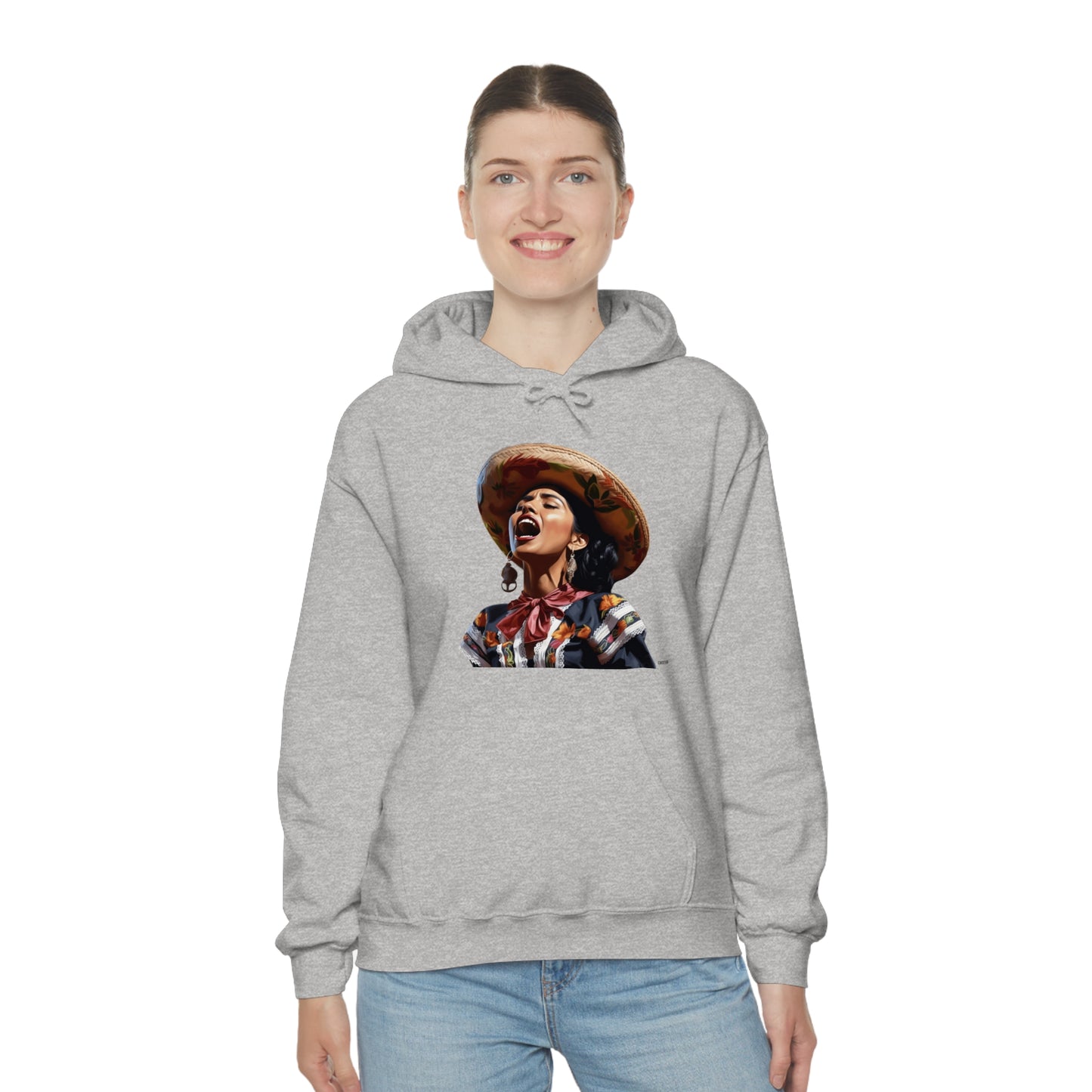 Mariachi Woman, Unisex Heavy Blend Hooded Sweatshirt