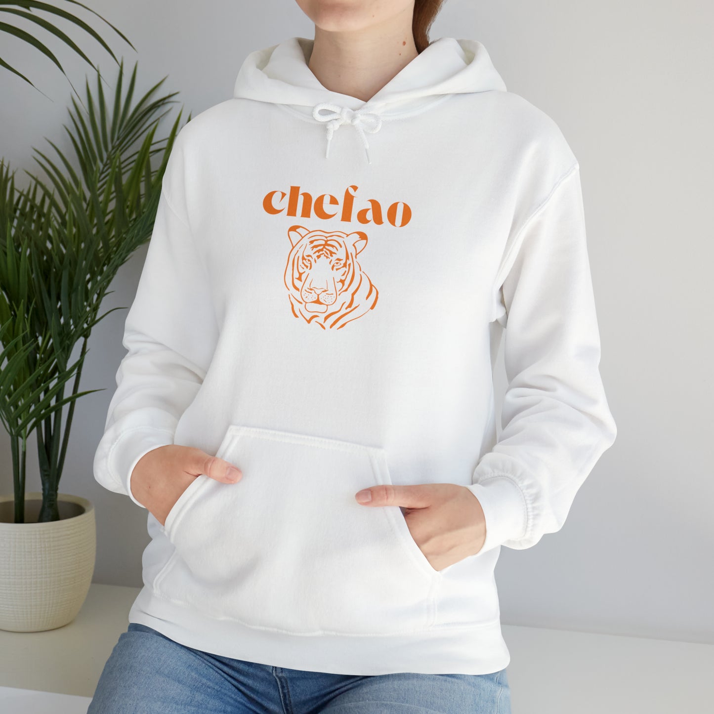 Chefao Tiger I, Unisex Heavy Blend Hooded Sweatshirt