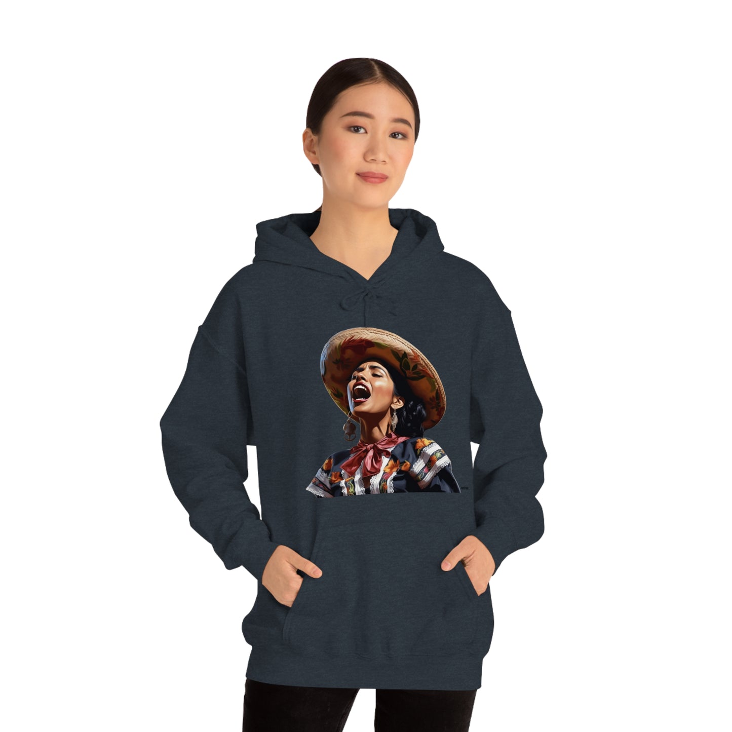 Mariachi Woman, Unisex Heavy Blend Hooded Sweatshirt