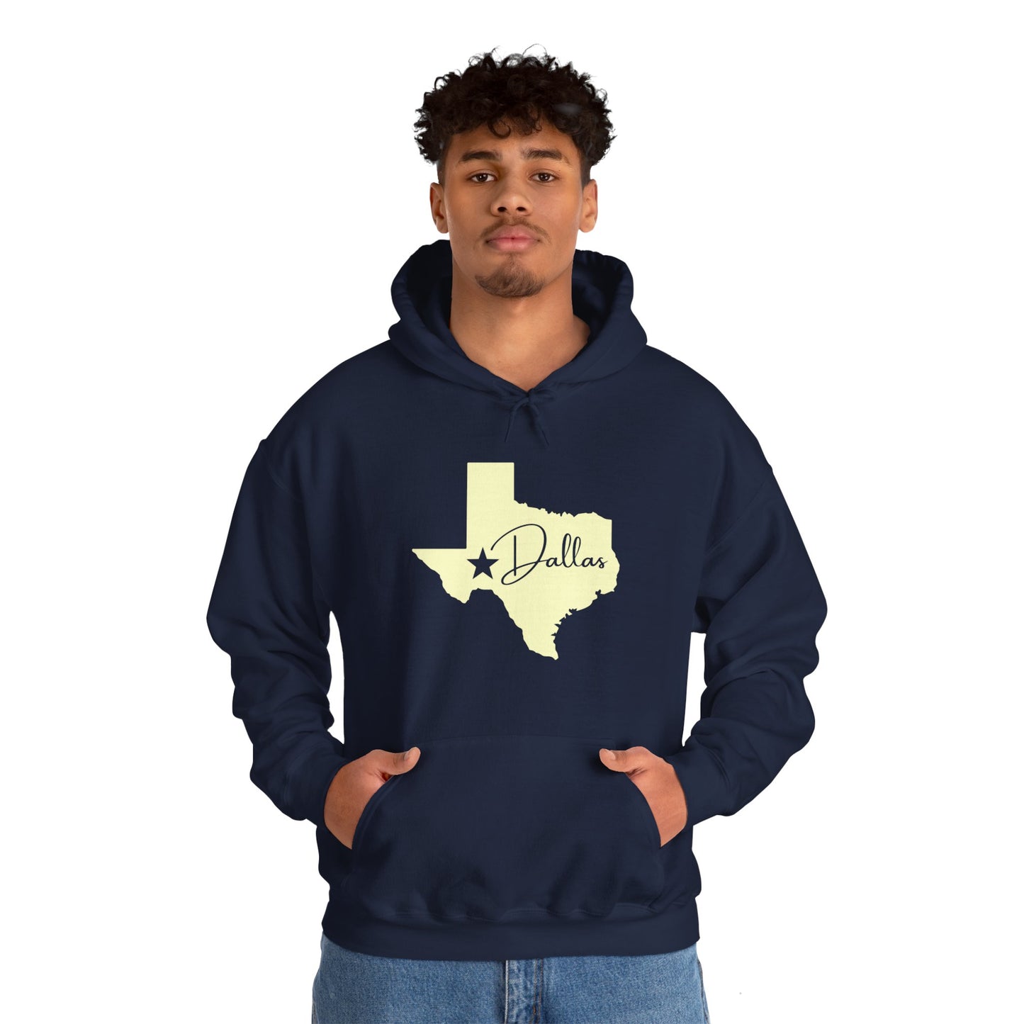 Chefao Dallas, Texas I, Unisex Heavy Blend Hooded Sweatshirt