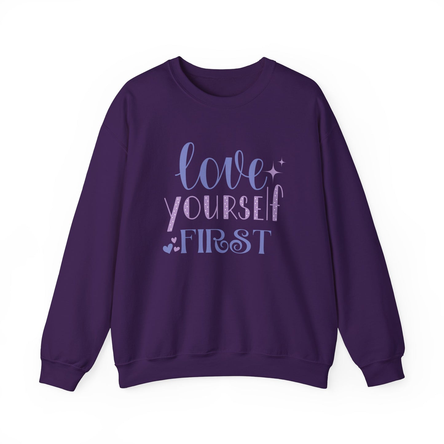 Love Yourself First I, Unisex Heavy Blend™ Crewneck Sweatshirt