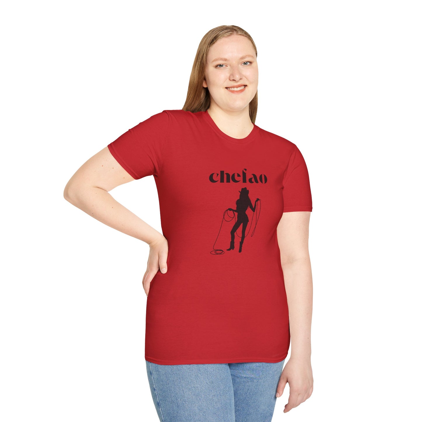 Chefao Cowgirl III, Unisex Softstyle T-Shirt