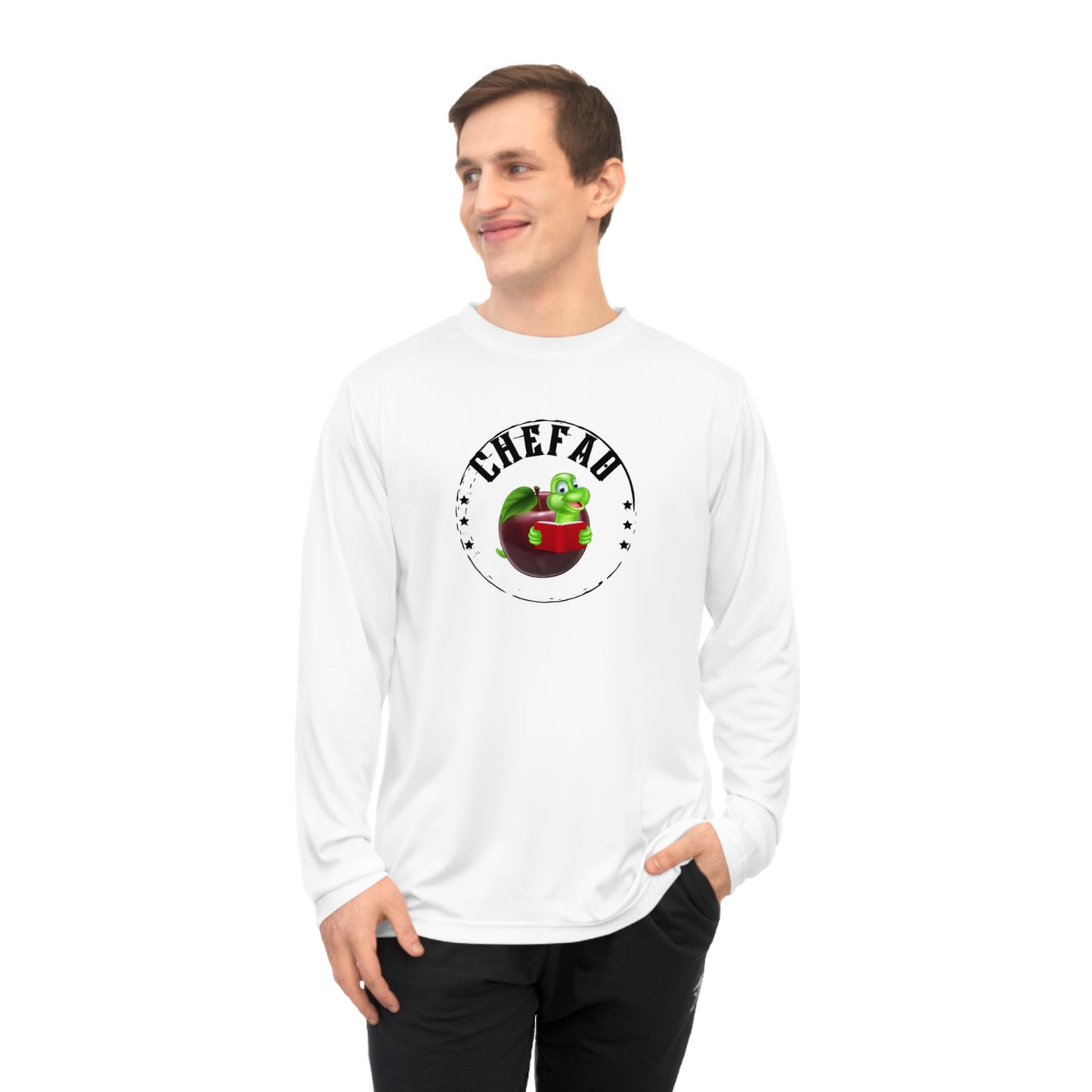 Chefao Bookworm II, Unisex Performance Long Sleeve Shirt