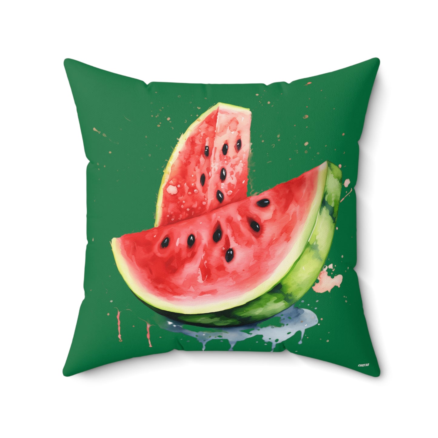 Watermelon, Spun Polyester Square Pillow