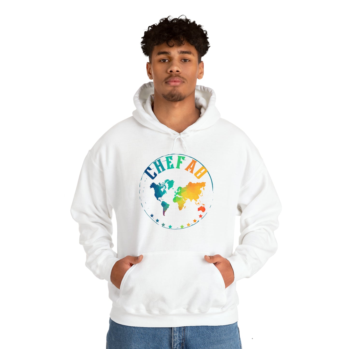 Chefao World I, Unisex Heavy Blend Hooded Sweatshirt