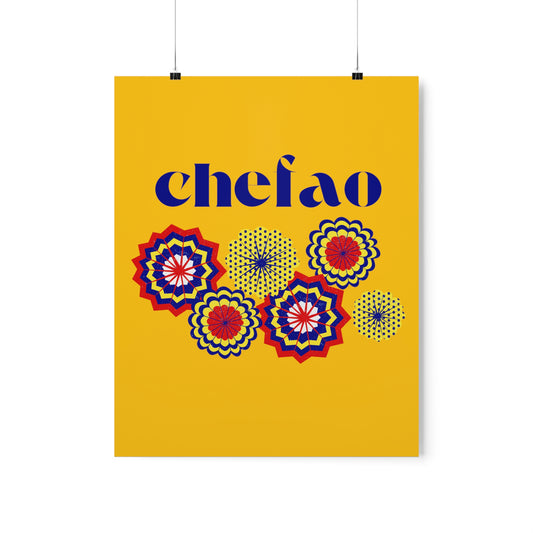 Chefao Paper Fans I, Premium Matte Vertical Posters