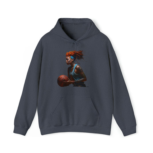 Basketball Flair, Unisex Heavy Blend Hooded Sweatshirt