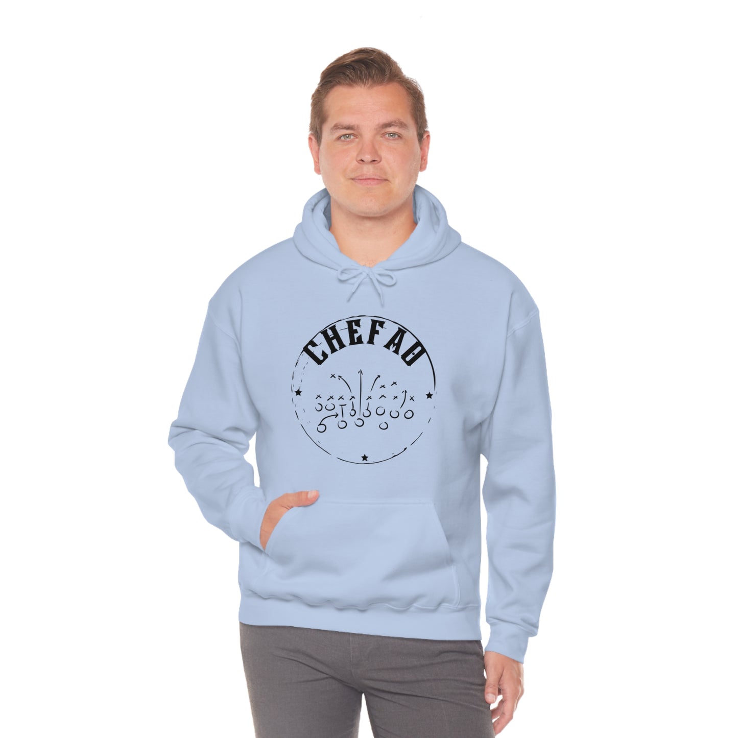 Chefao Football I, Unisex Heavy Blend Hooded Sweatshirt