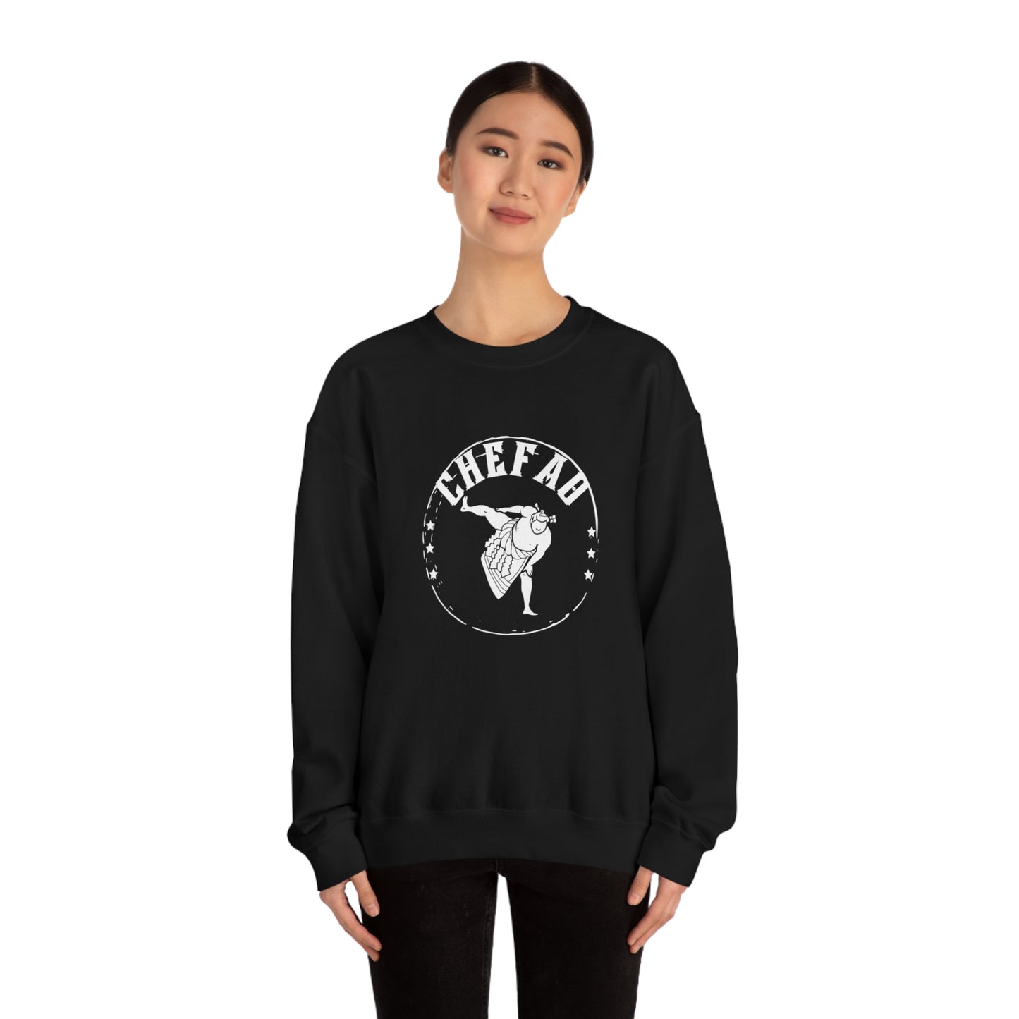 Chefao Sumo I, Unisex Heavy Blend Crewneck Sweatshirt