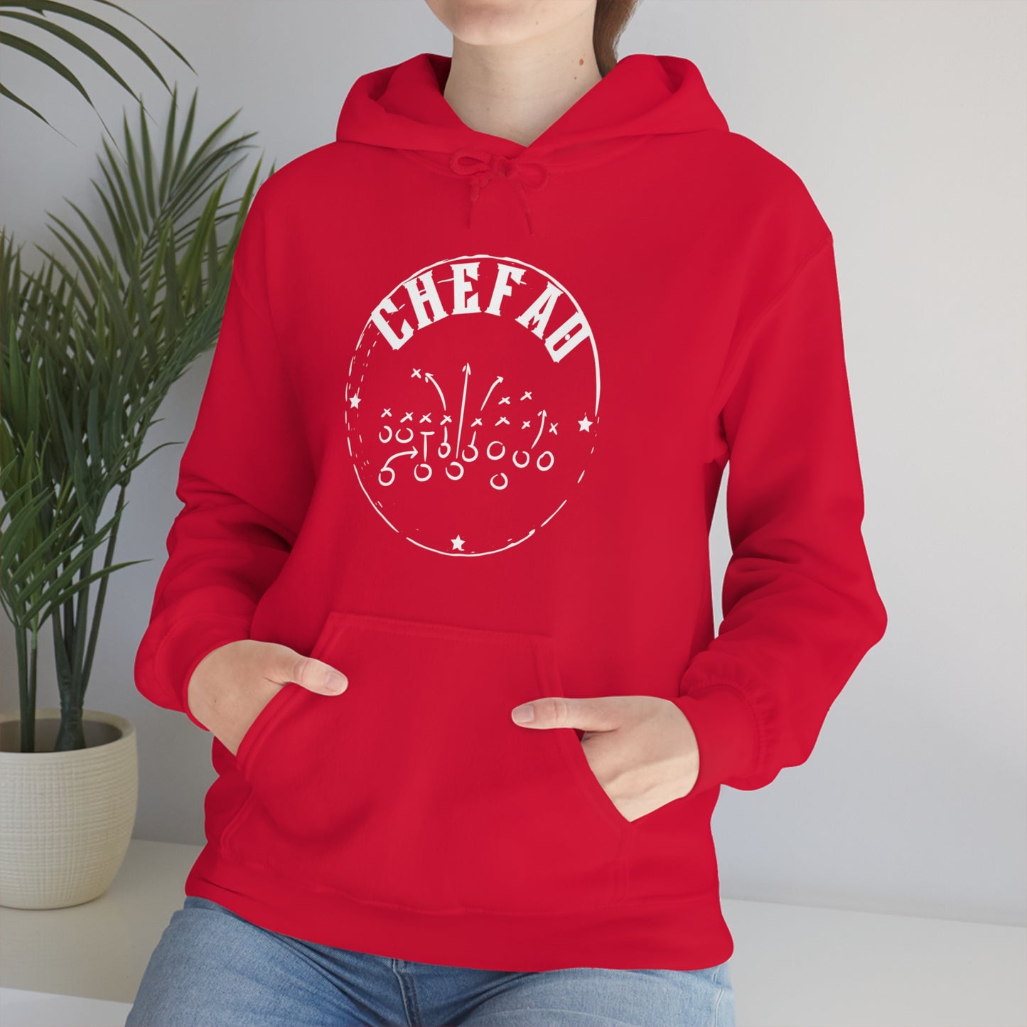 Chefao Football I, Unisex Heavy Blend Hooded Sweatshirt