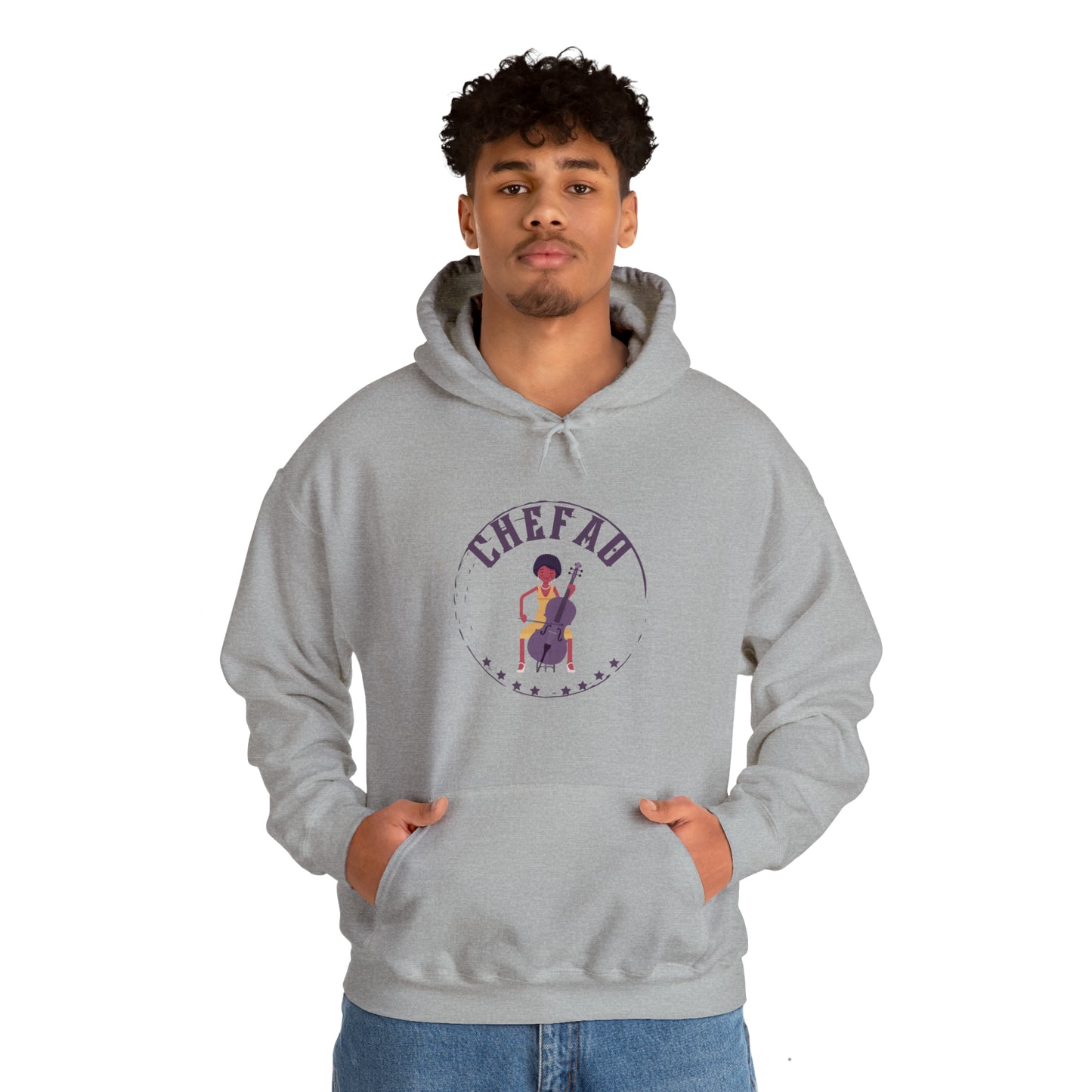 Chefao Cello III, Unisex Heavy Blend Hooded Sweatshirt