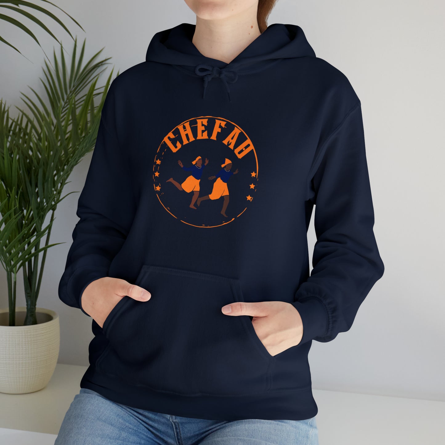 Chefao African Dance I, Unisex Heavy Blend Hooded Sweatshirt