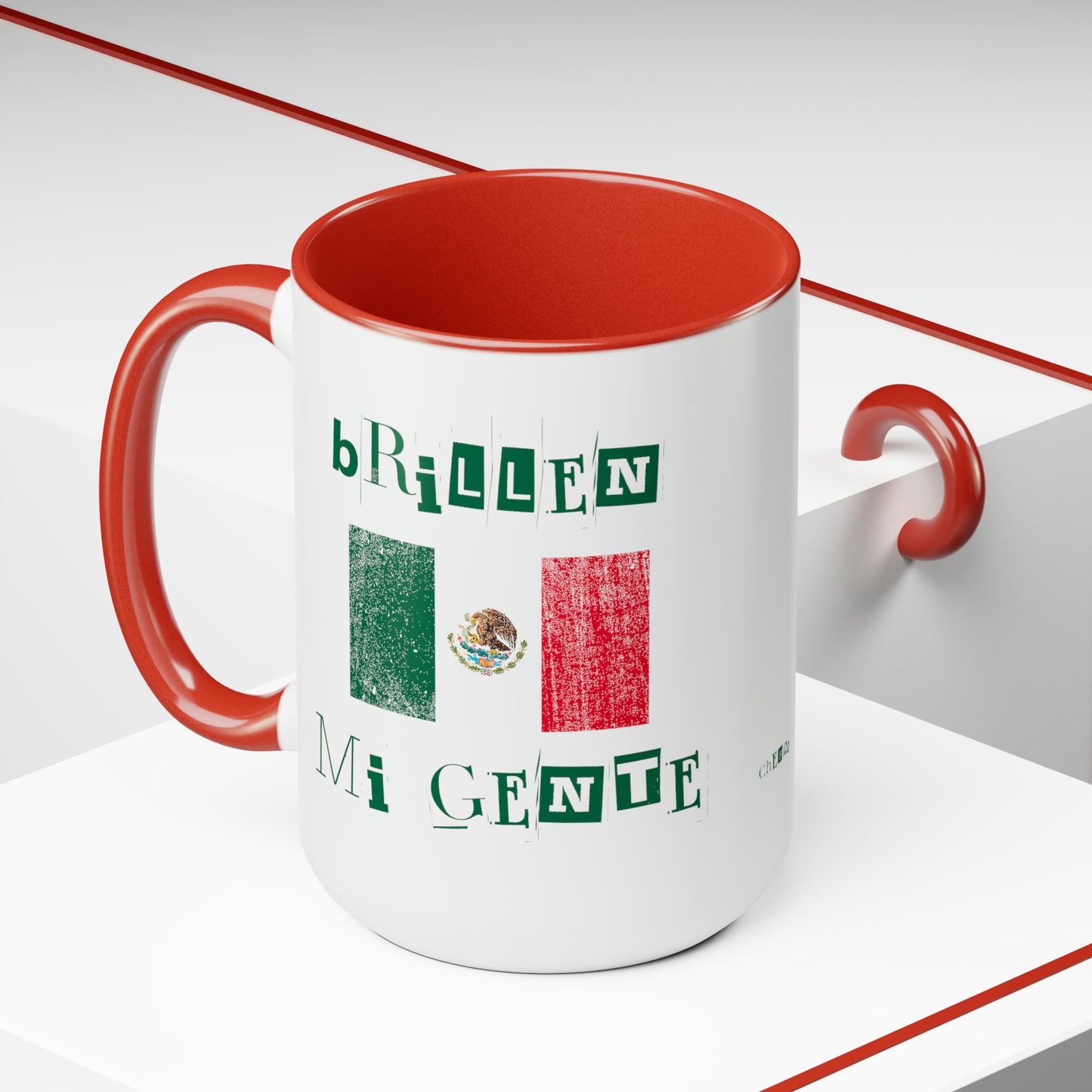 Brillen Mi Gente Mexico I, Two-Tone Coffee Mugs, 15oz