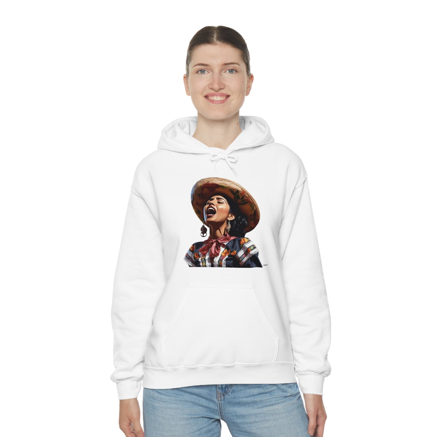 Mariachi Woman, Unisex Heavy Blend Hooded Sweatshirt