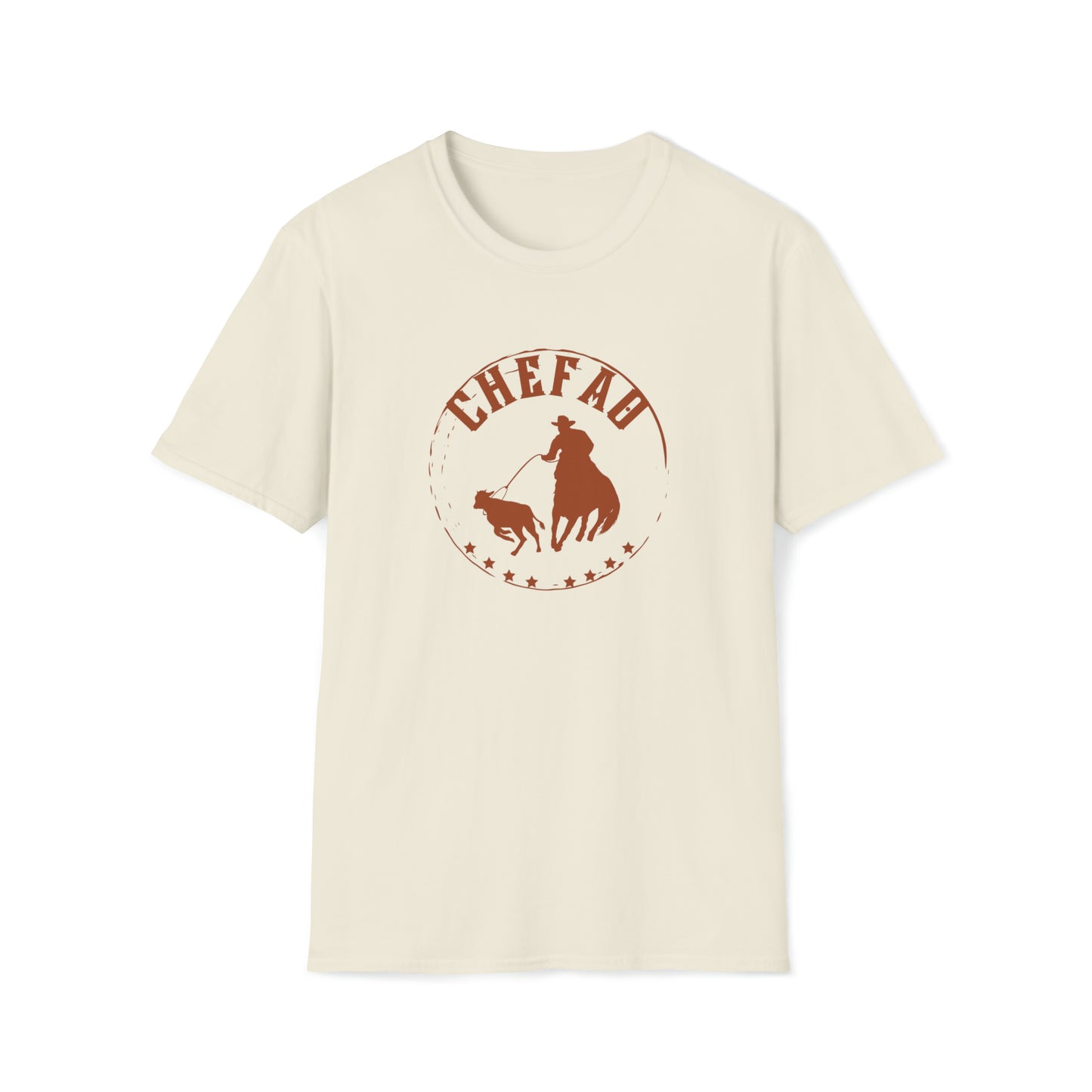 Chefao Calf Roping I, Unisex Softstyle T-Shirt