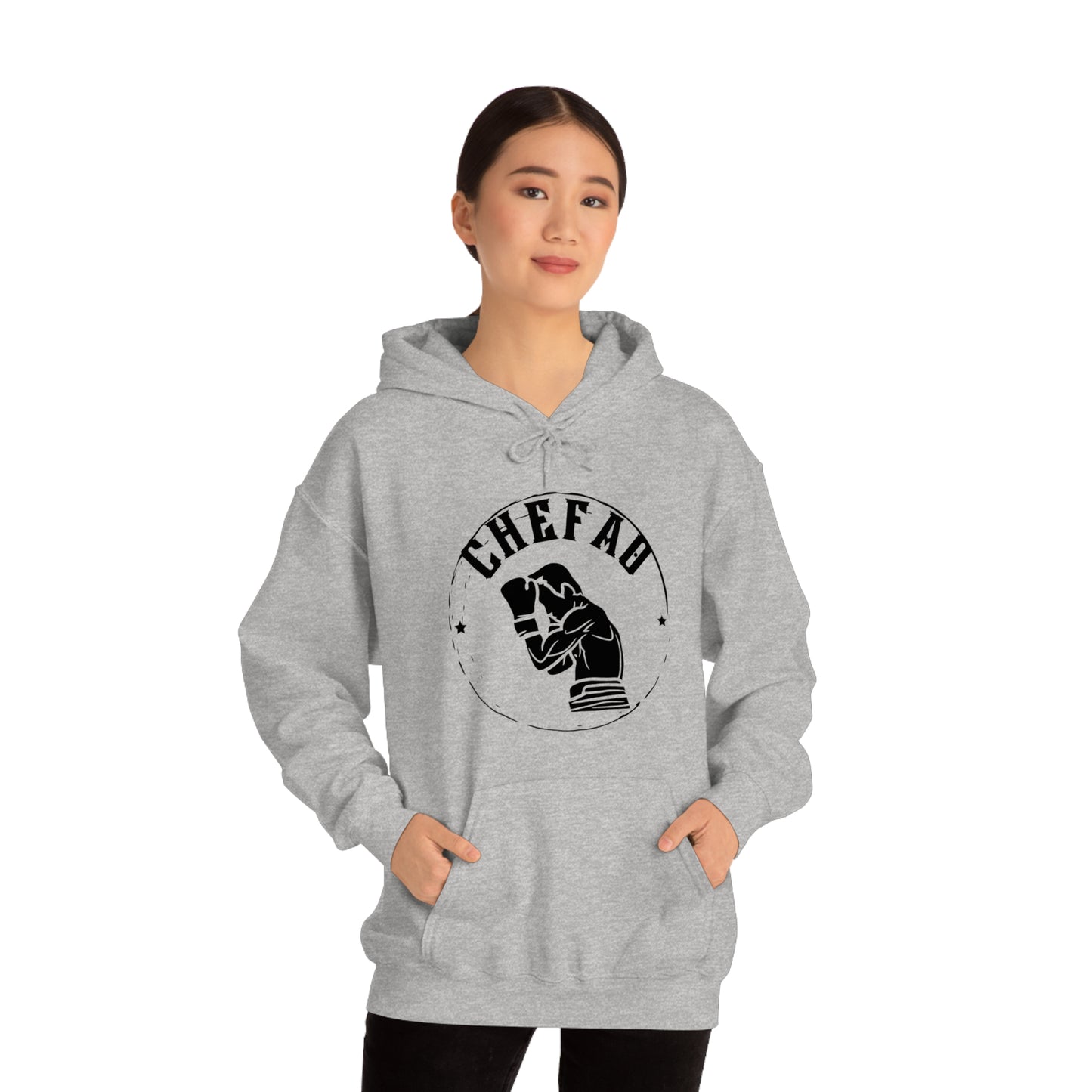 Chefao Boxer I, Unisex Heavy Blend Hooded Sweatshirt