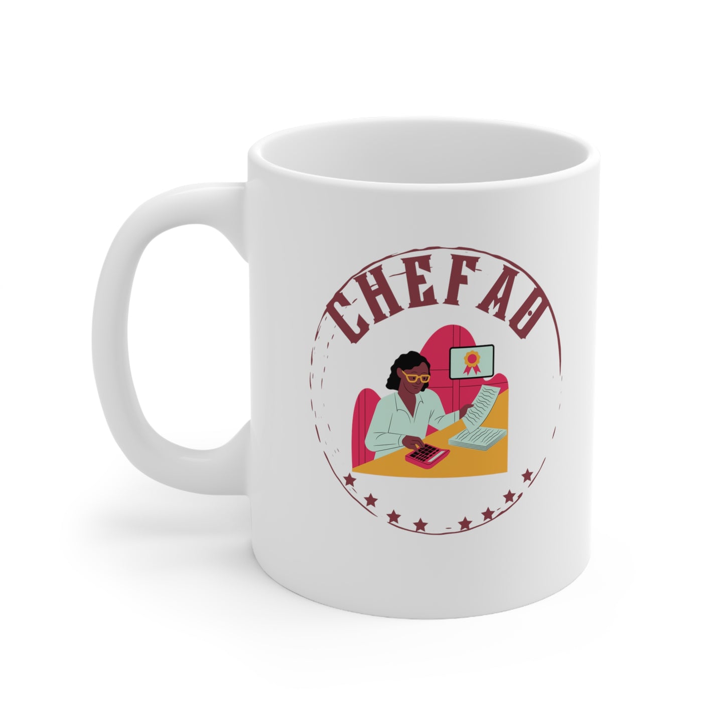 Chefao Accounting I, White Coffee Mug, 11oz