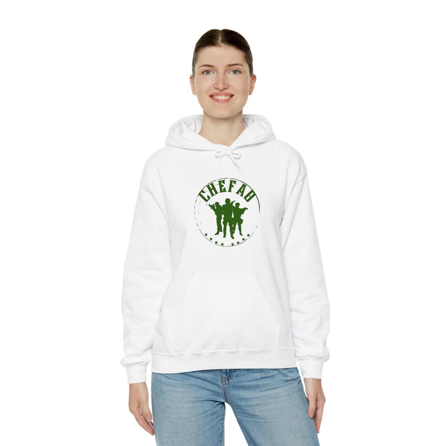 Chefao Military I, Unisex Heavy Blend Hooded Sweatshirt