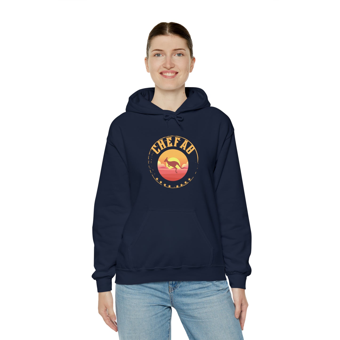 Chefao Kangaroo I, Unisex Heavy Blend Hooded Sweatshirt