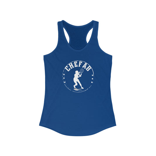 Chefao Tennis III, Women's Racerback Tank