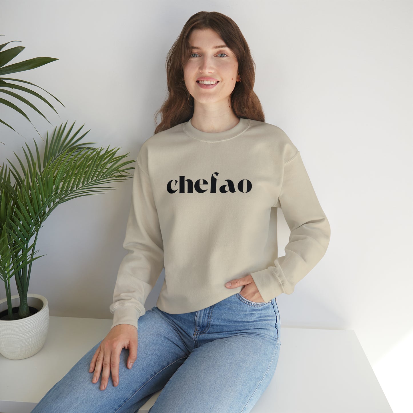 Chefao II, Unisex Heavy Blend Crewneck Sweatshirt