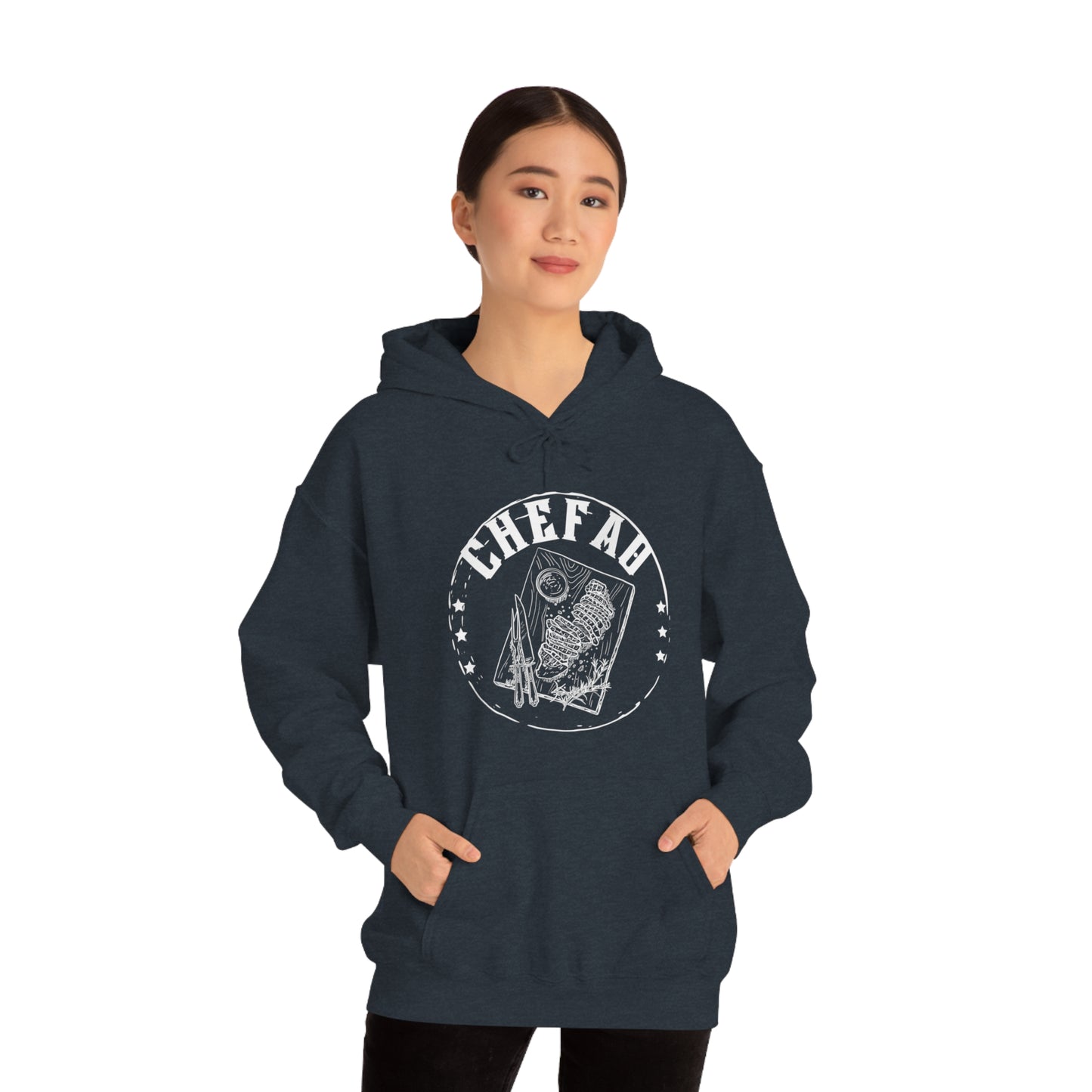 Chefao Barbque, Unisex Heavy Blend Hooded Sweatshirt