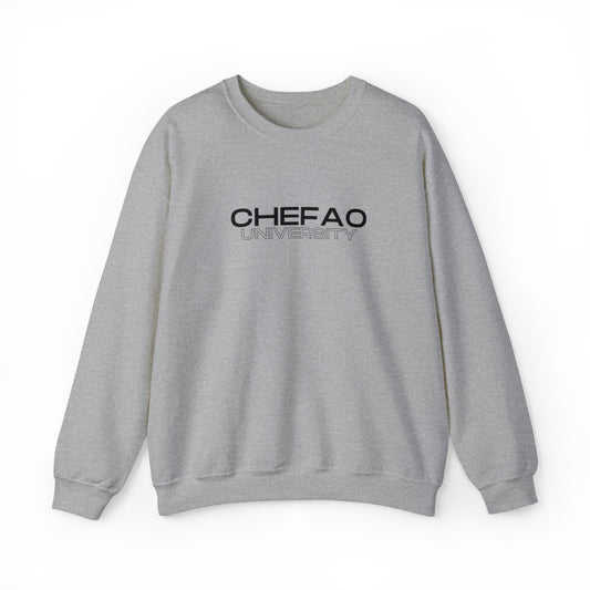 Chefao University I, Unisex Heavy Blend Crewneck Sweatshirt