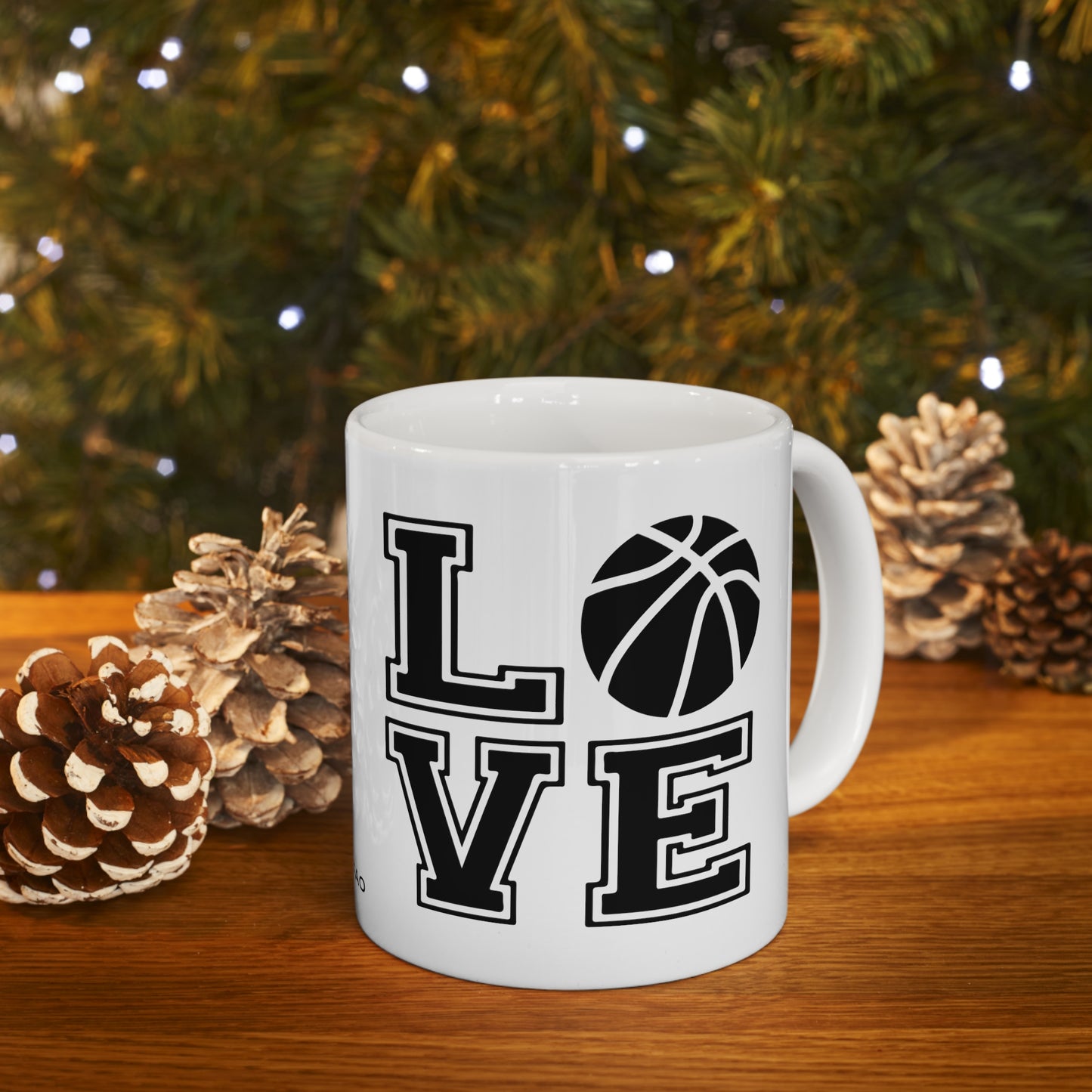 Chefao Love Basketball I, White Coffee Mug, 11oz