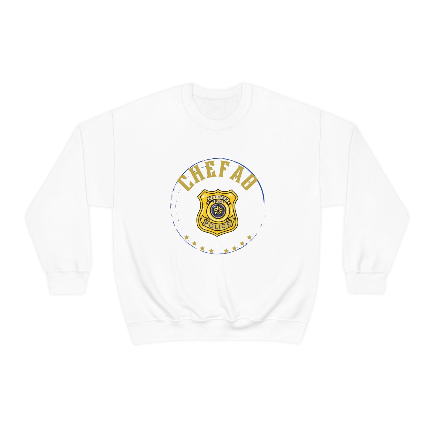 Chefao Police I, Unisex Heavy Blend Crewneck Sweatshirt