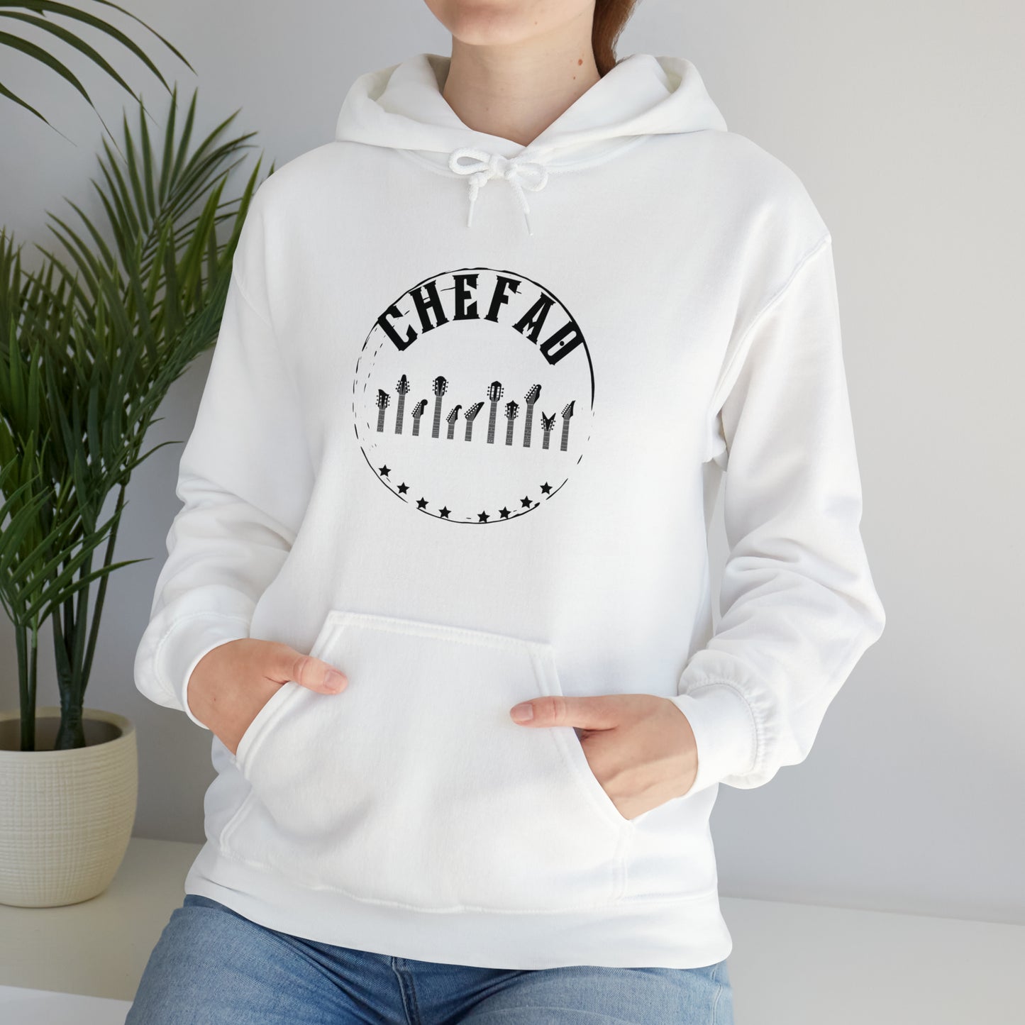 Chefao Guitar II, Unisex Heavy Blend Hooded Sweatshirt