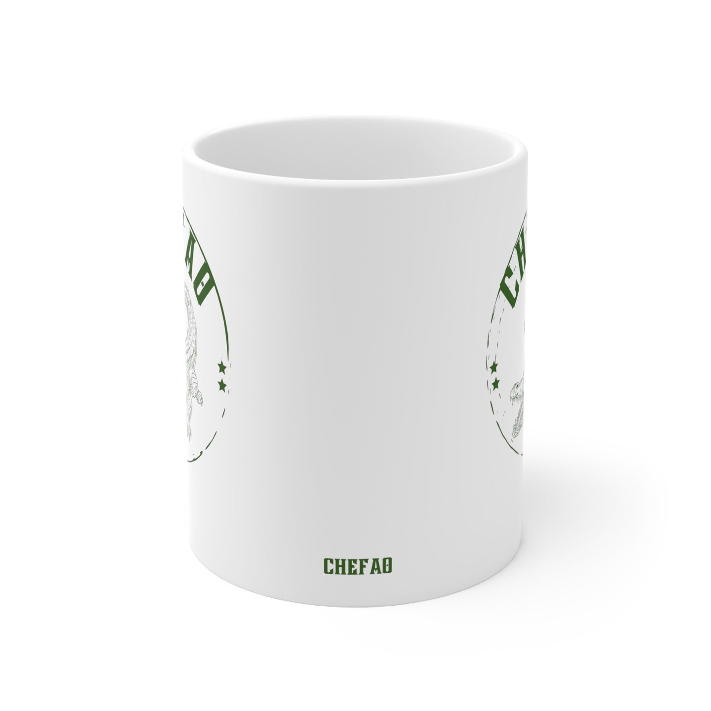 Chefao Alligator I, White Coffee Mug, 11oz