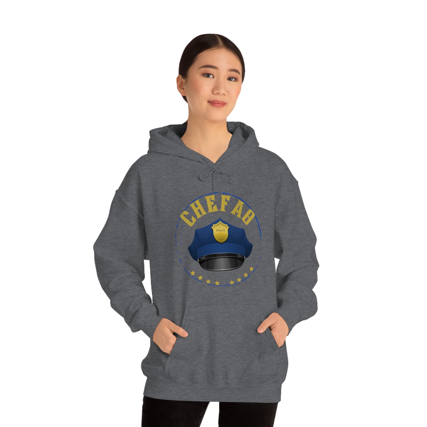 Chefao Police III, Unisex Heavy Blend Hooded Sweatshirt