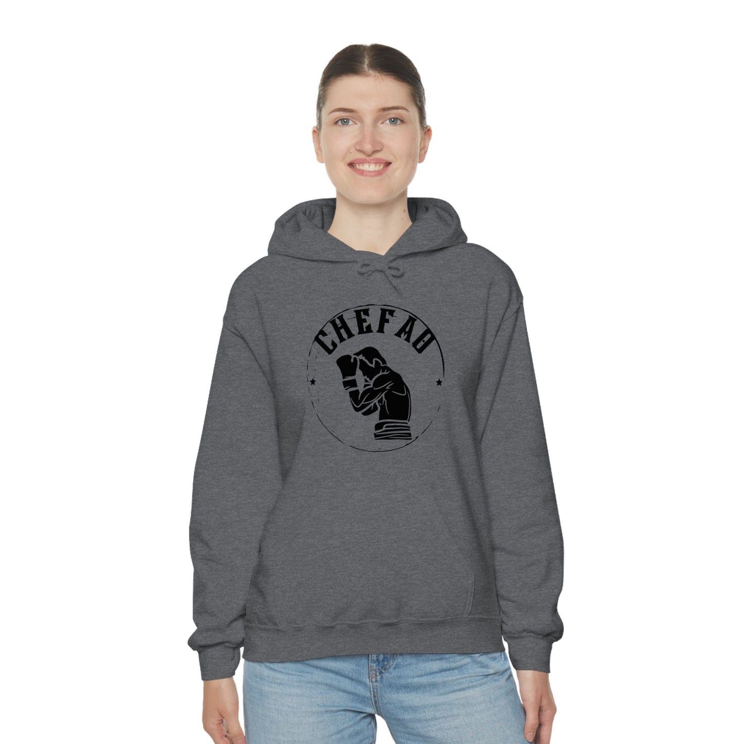 Chefao Boxer I, Unisex Heavy Blend Hooded Sweatshirt