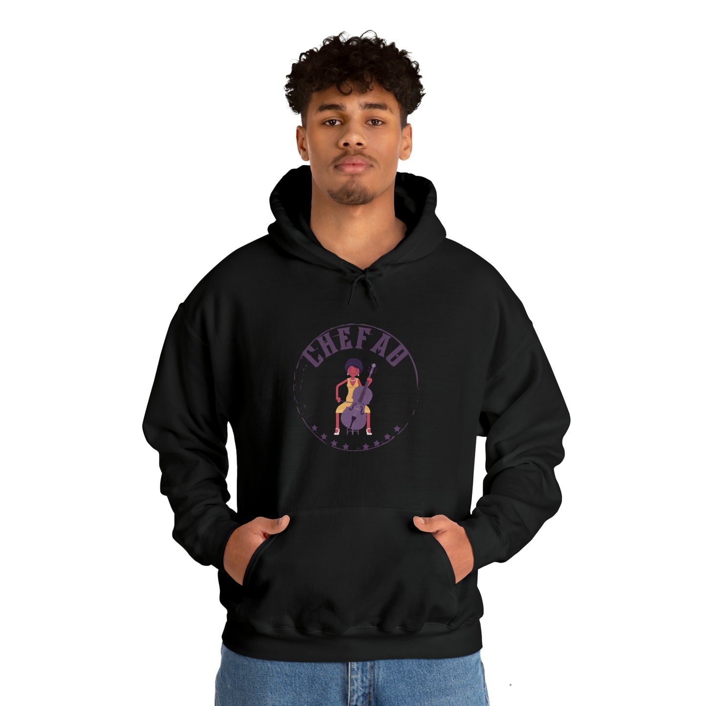 Chefao Cello III, Unisex Heavy Blend Hooded Sweatshirt