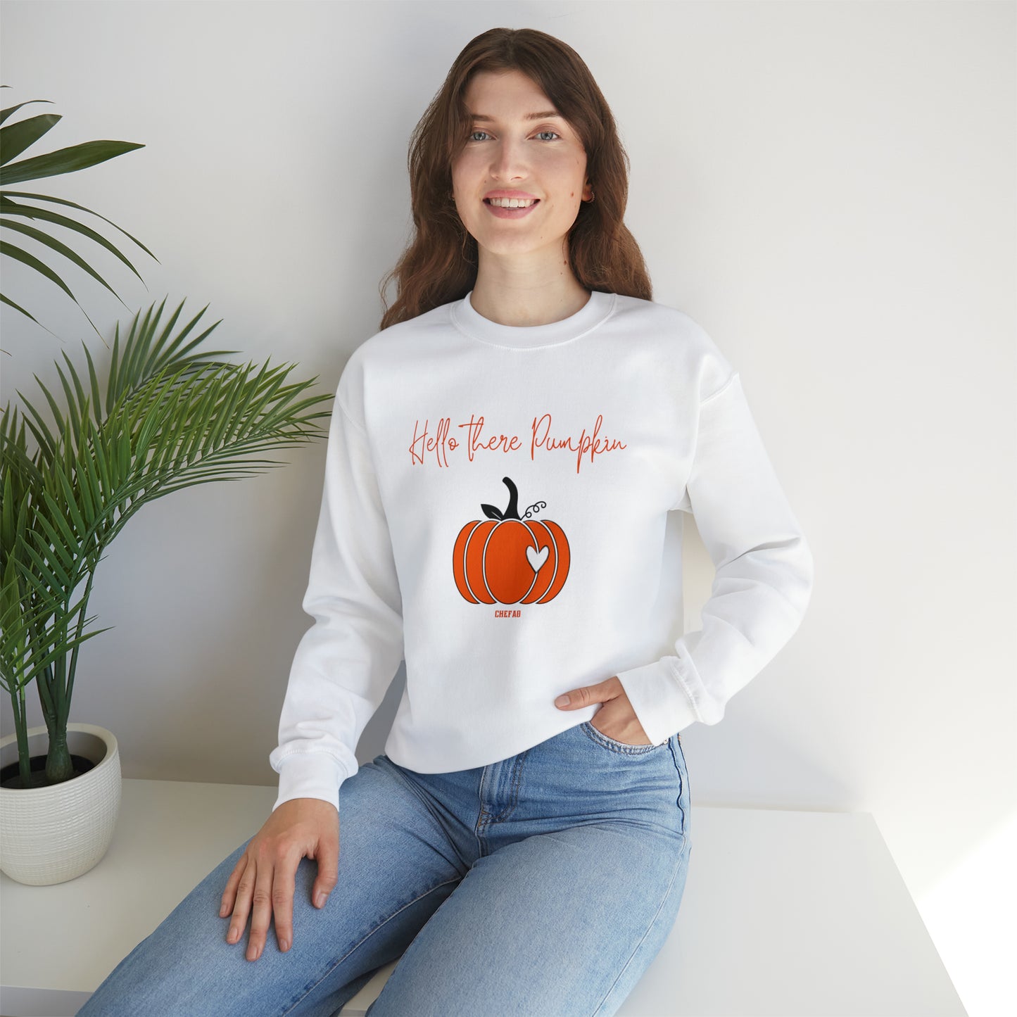 Hello There Pumpkin, Unisex Heavy Blend Crewneck Sweatshirt