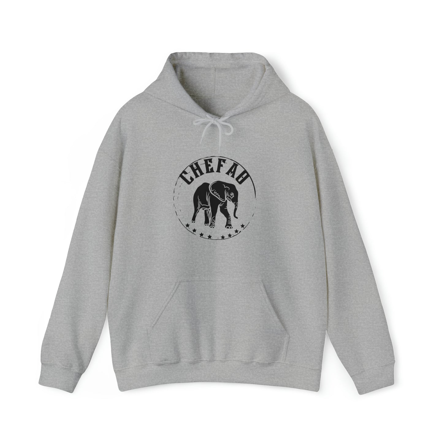 Chefao Elephant II, Unisex Heavy Blend Hooded Sweatshirt