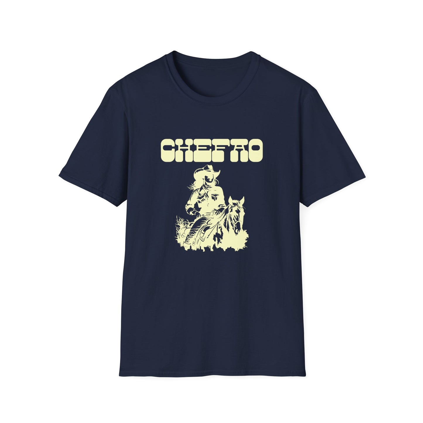 Chefao Cowgirl V, Unisex Softstyle T-Shirt