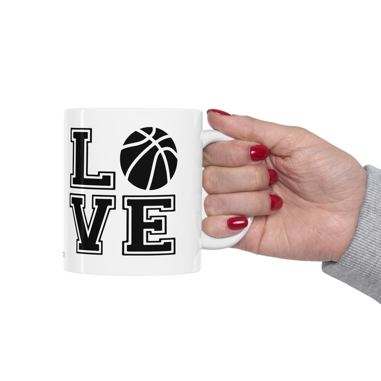 Chefao Love Basketball I, White Coffee Mug, 11oz