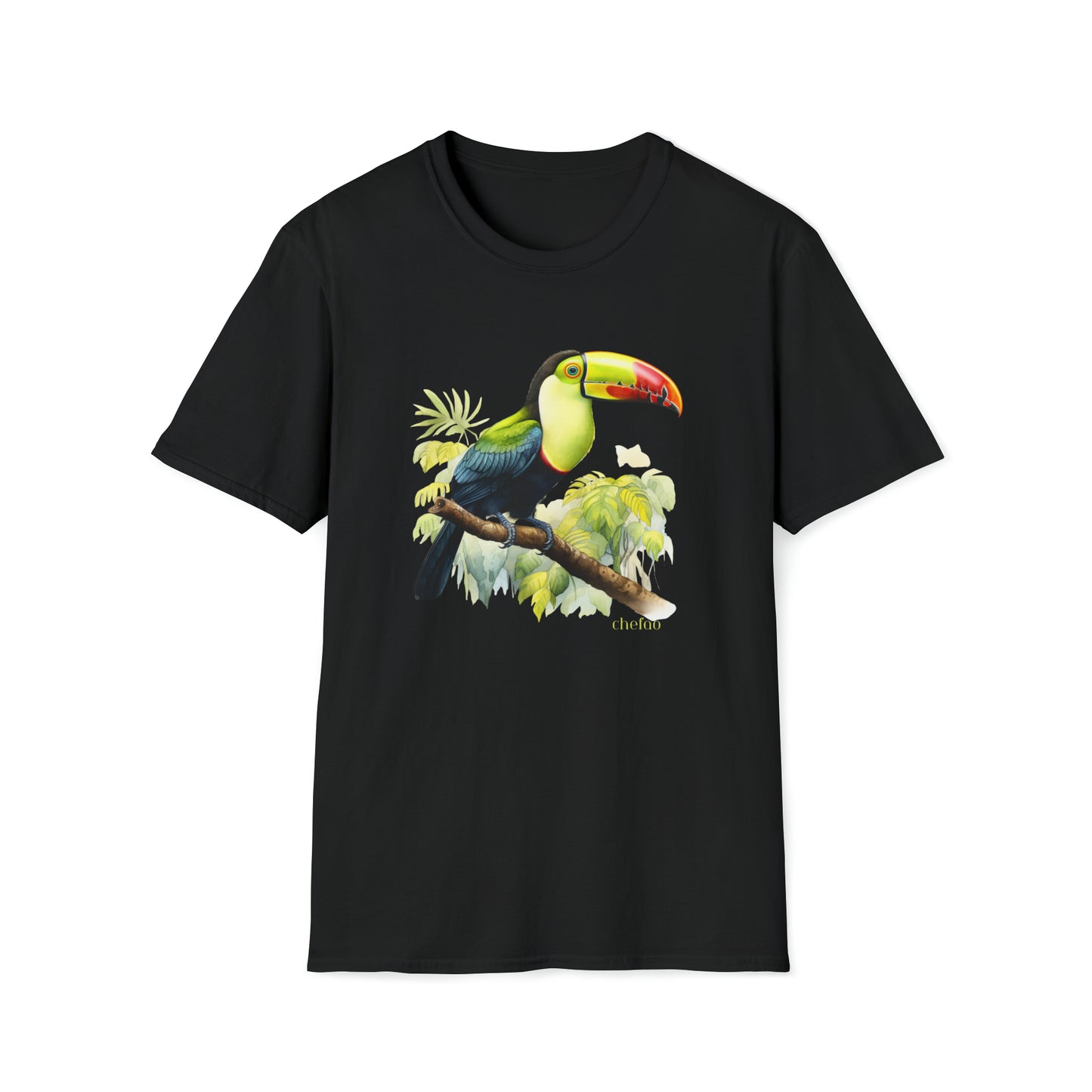 Keel Billed Toucan I,, Unisex Softstyle T-Shirt