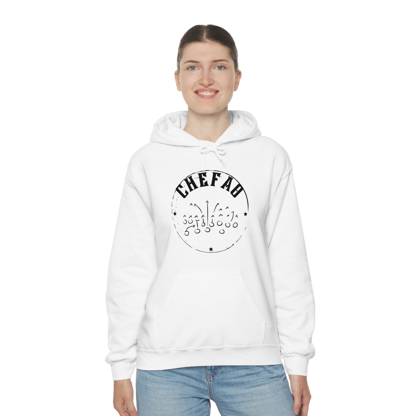 Chefao Football I, Unisex Heavy Blend Hooded Sweatshirt