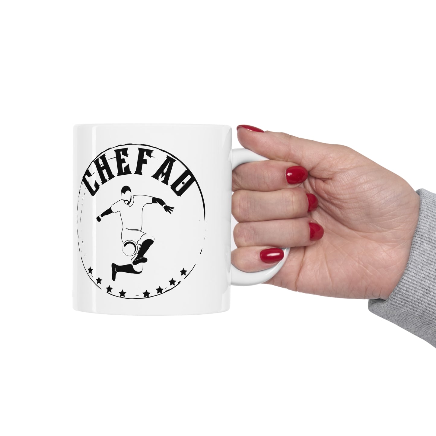 Chefao Soccer IIl, White Coffee Mug 11oz