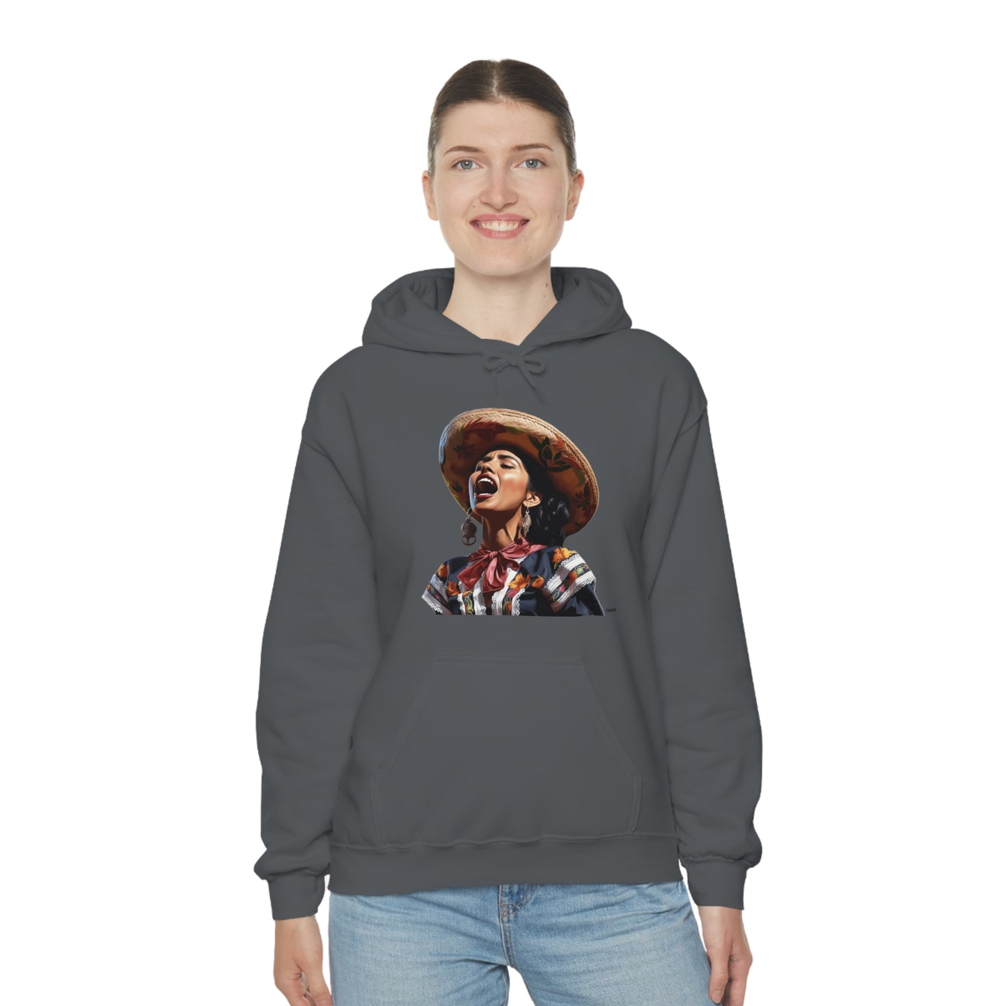 Mariachi Woman, Unisex Heavy Blend Hooded Sweatshirt