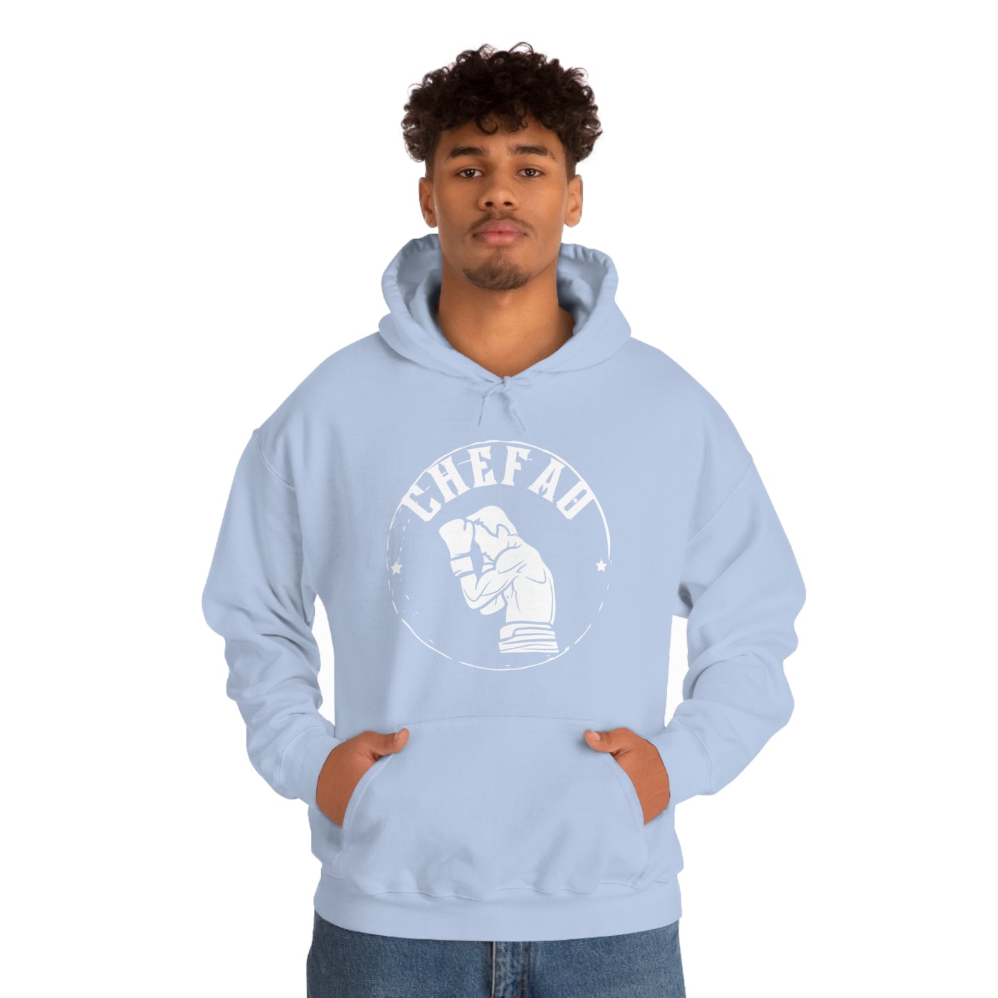 Chefao Boxer I, Unisex Heavy Blend Hooded Sweatshirt